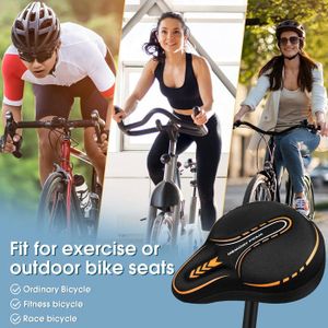 Selles de vélo Selles - Avec feux arrière - mousse à mémoire de forme à