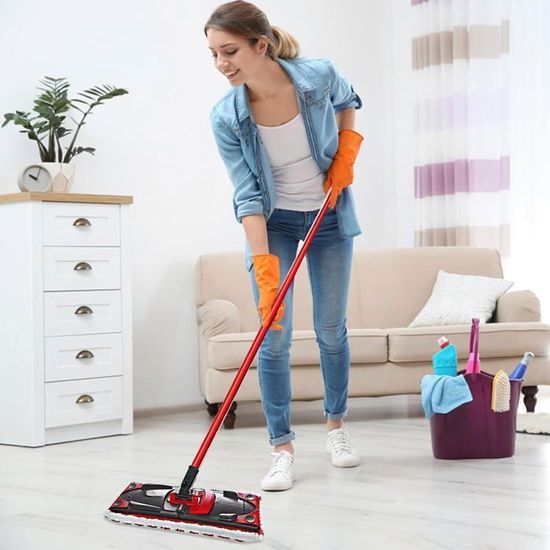 2 Housses Microfibre Vileda Ultramax - 46x14cm - Nettoyage Profond - Lavable Machine 60°C