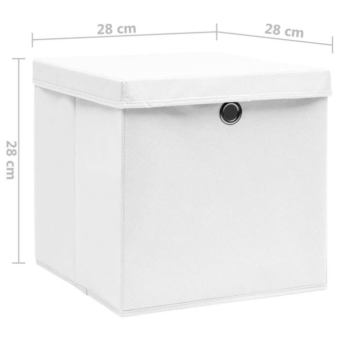 Mangata - Lot de 3 boîtes de rangement en tissu, cubes de rangement 28 x 28 x 28 cm pour organiser les vêtements, étagère, chambre d'enfant, placard ( rose/blanc