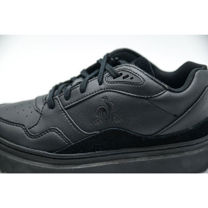 Baskets femme Le Coq Sportif T2000 noir 36 Cuir Semelle compensee Lacets Noir Cdiscount Chaussures