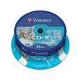 CD-R Verbatim 52x - Spindle de 25 imprimable Matt inkjet - 700 Mo - 80 Minutes-0