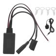 Câble audio Adaptateur Audio Bluetooth 5.0 AUX Kit mains libres Microphone 8Pin adapté pour Ford 5000-6000 CD stéréo-XIS-0