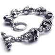 Multi-Couleur Acier Inoxydable 316 L Moto Motard Chaîne Bracelet Cadeau de Noël