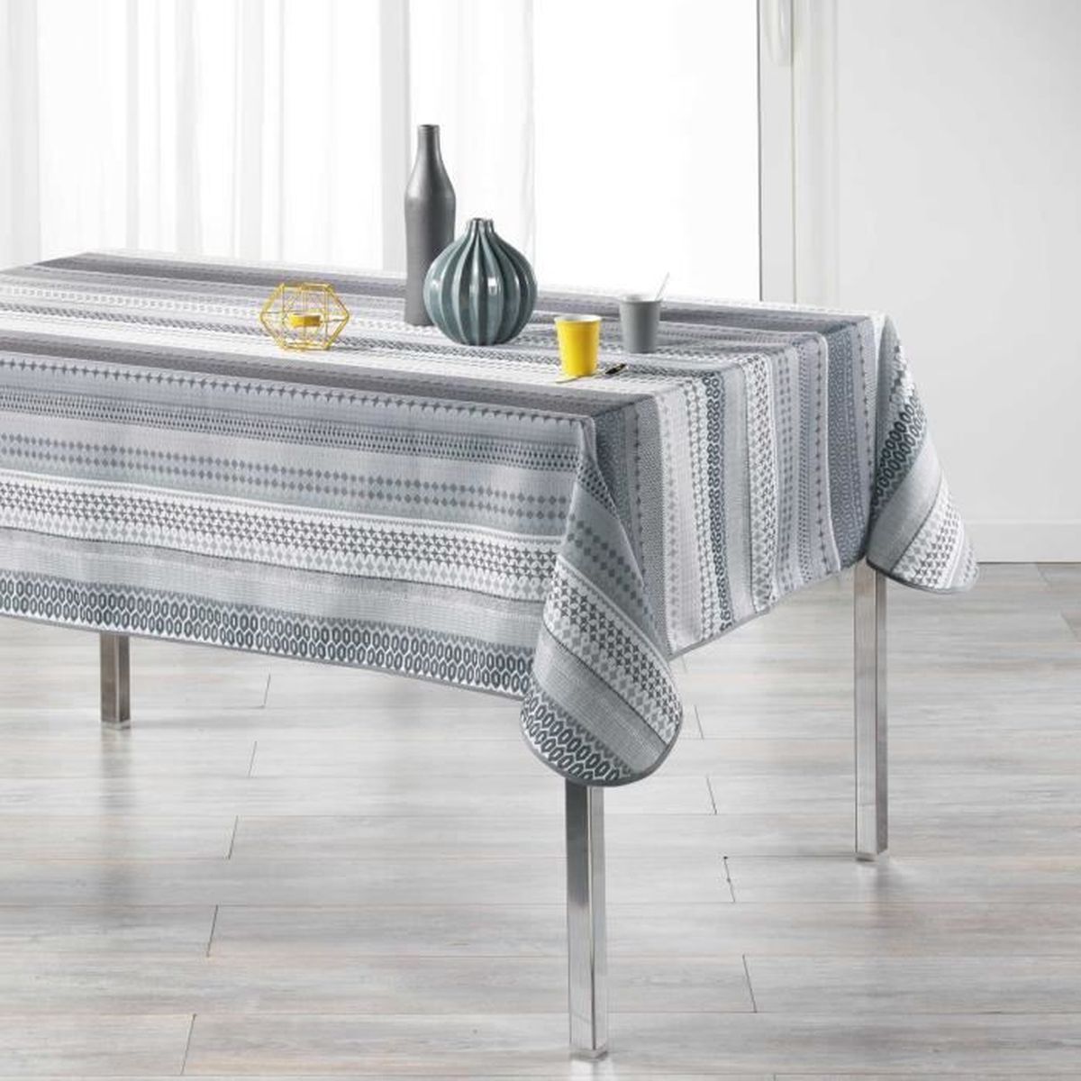 Nappe anti tache rectangle 150 x 200 cm chacana Gris - Cdiscount Maison