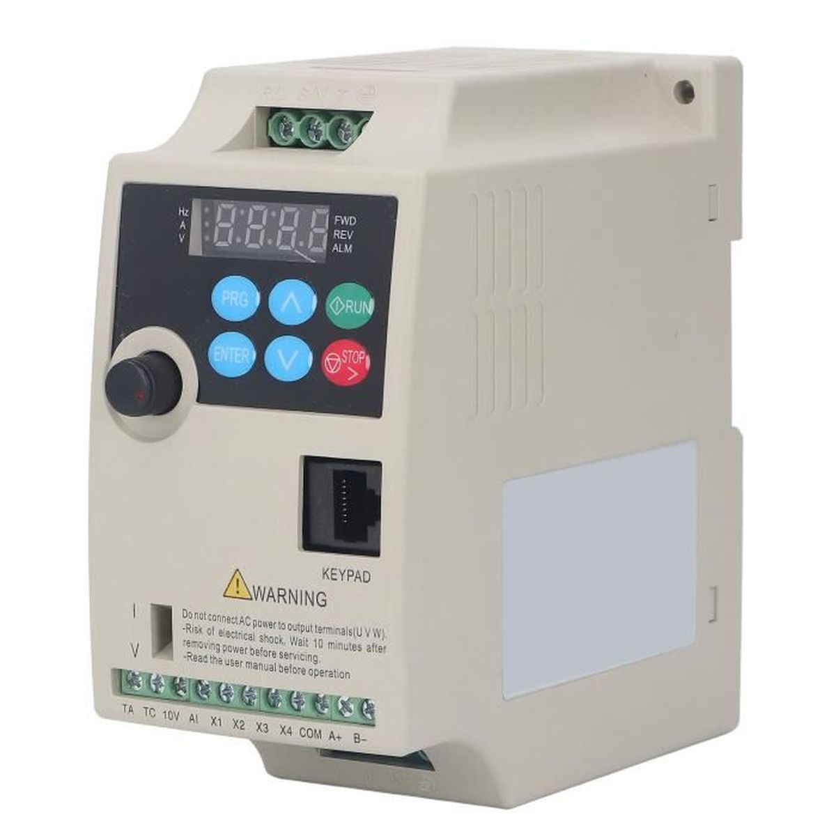Variateur Fréquence 0.75KW Monophasé Vers Triphasé - Contrôle Moteur VFD