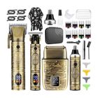 KAVERO INN Tondeuse cheveux 4 en 1 pour le nez et la barbe set de toilettage pour la barbe tondeuse multi-usages mèches en acier de