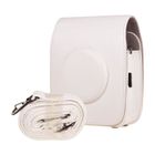 AIHONTAI blanche - sacoche carrée en cuir PU pour appareil photo Instax SQ20 SQ10, Vintage, sangle d'épaule, housse de