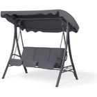 Beliani - Balancelle de jardin 3 places grise GARBO
