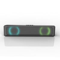Enceinte Bluetooth, RGB Light Desktop Haut-parleur Bluetooth Barre de son HiFi Stéréo TV Ordinateur Haut-parleur