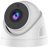 Caméra de sécurité intelligente compacte pour l'intérieur, vidéo HD 1080p, vision nocturne, détection de mouvement, audio [898]
