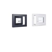 Fenetre PVC LxH 500x400 mm - Triple vitrage - Blanc intérieur - Anthracite extérieur Ferrage Droite