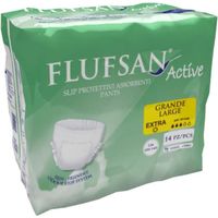 FLUFSAN Culottes absorbantes Active large  pour incontinence jour x14