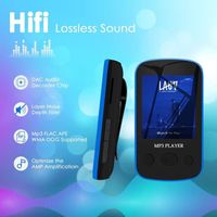 Mini Lecteur MP3 Sportif Léger Aiworth avec Bluetooth 5.0,HiFi Sound,Petit Lecteur MP3 à Pince pour la Course,Jogging,Supporte Ju
