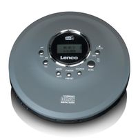 Lecteur CD/ MP3 portable LENCO CD-400GY Anthracite - Batteries - Lecteur CD/ MP3 pour CD, CD-R, CD-RW