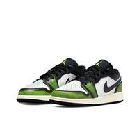Air Jordan 1 Low se GS chaussures de basketball Vintage blanc vert popchaussures de basket