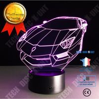 TD® Veilleuse 3D Couleur Nuit Lumière Sport Voiture Auto 3D Hologramme Maison Illumination Chambre Décor Bureau Lampe De Table