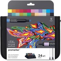 WINSOR & NEWTON Promarker Arts and Illustration Wallet - 24 pièces