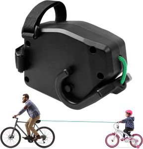 Attelage Pour Remorque Vélo Enfant – Barre De Traction En Acier – Noir – Neuf