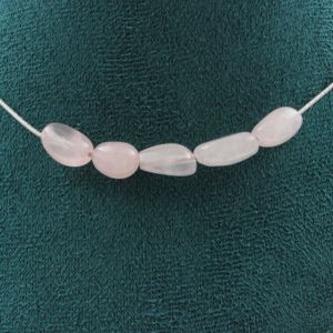 Collier Femme 5 Perles De Jaspe Rose Et Jaune 8mm - Chaine Acier Inoxydable - Neuf Avec étiquettes