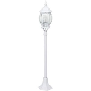 LAMPE DE JARDIN  lampe Istria lampadaire d'extérieur blanc | 1x A60, E27, 60W, adapté aux lampes standard (non incluses) | Échelle A ++ à E.[Y6767]