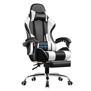 CHAISE DE BUREAU GTPLAYER Chaise Gaming Repose Pieds Coussin Lombai