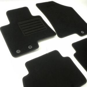 4 pcs AV+AR FIAT PUNTO I  1993-1999 TAPIS DE SOL NOIR VELOURS SUR MESURE