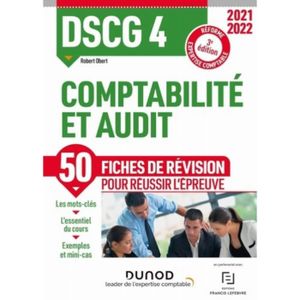 LIVRE COMPTABILITÉ Comptabilité et audit DSCG 4. Fiches de révision, Edition 2021-2022