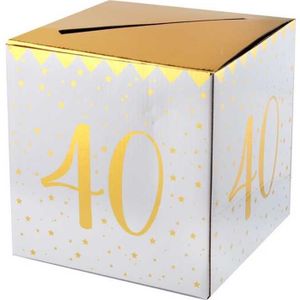 Decoration Anniversaire 40 Ans Homme Femmes, Or Blanc Ballons Anniversaire  40 Ans Avec Deco 40 Ans Bannière De Joyeux Annive[N10184] - Cdiscount Maison