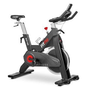 VÉLO DE BIKING Vélo d'appartement BESP-500 disque d'inertie 24kg, moniteur de fréquence, poids max.120kg - FITFIU Fitness