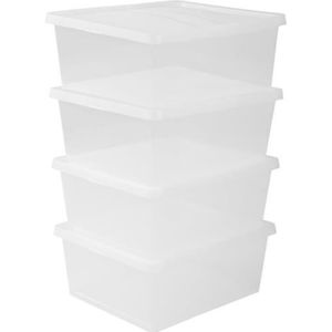 8x Pièces en plastique de réserve boîtes pour étagères allemand Qualité Heavy Duty