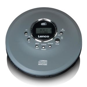 BALADEUR CD - CASSETTE Lecteur CD/ MP3 portable LENCO CD-400GY Anthracite