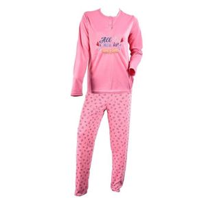 PYJAMA Pyjama Femme Long SWEET SECRET Couleurs - C1513 COFFEE TIME ROSE