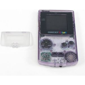 Cache Pile Violet transparent - NEUF - pour Game Boy Color - Gameboy GBC -  Cover 