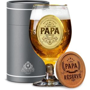 Verre à bière - Cidre ® Cadeau Papa Verre A Biere Cadeau Personnalisé An