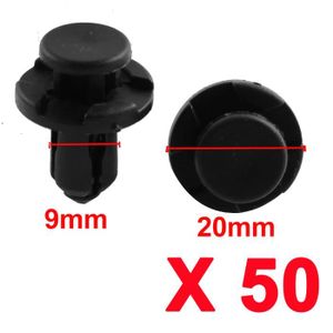 200 PCS 6mm Clip Agrafe Plastique Pare-chocs Fixation Rivet Voiture Camion