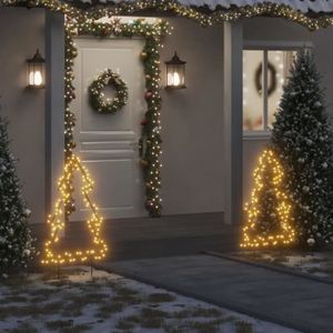 VOILE D'OMBRAGE vidaXL Décoration lumineuse arbre de Noël avec piquets 115 LED 90 cm 357718