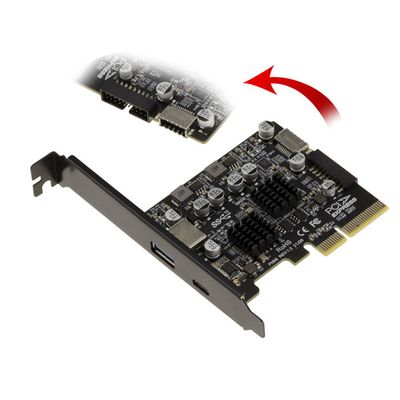 Carte PCIe USB 3.1 8 Ports (6xA + 2xC) – 10Gbps – KALEA-INFORMATIQUE – Neuf