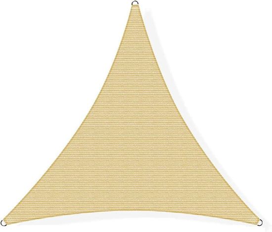Voile D'ombrage Rectangle 140x140cm - HDPE Respirant - Bloque 98% Des UV - Pour Terrasse, Balcon, Piscine - Beige