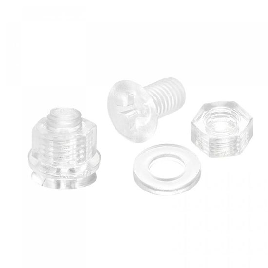 Cikonielf Jeu De Vis Cruciformes à Tête Ronde 100 Pièces Rondelle Ronde