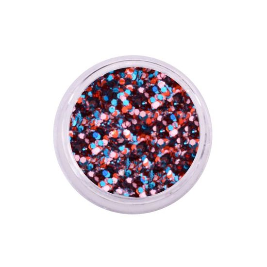 Lot De 6 Fleurs De Noël Artificielles à Paillettes Bleues - 13 Cm - Pour Décorer Sapin, Couronne Ou Guirlande - 7