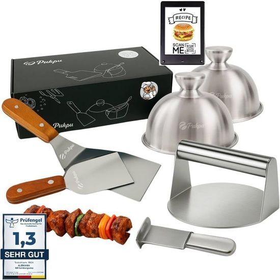 Compra Smash Burger Kit Profesional de Acero Inoxidable, Prensa de