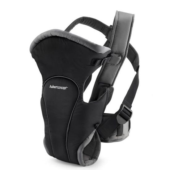 Porte bebe dorsal ou ventral noir Aubert Concept de 0 a 15 kg Cdiscount Puericulture Eveil bebe