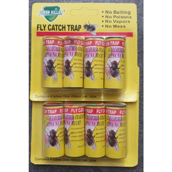 KB Attrape Mouches – Confezione 4 Nastri Carta Moschicida – Trappola Per Mosche Per Giardino E Casa - 2