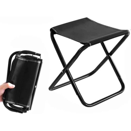 Tabouret Camping Confortable Tabouret Télescopique Portable Amélioré Avec Grand Siège Carré - Rétractable Léger Et Compact Pour Camping, Charge 220kg (Noir Tabouret Camping Confortable Tabouret Télescopique Portable Amélioré Avec Grand Siège Carré - Rétractable Léger Et Compact Pour Camping, Charge 220kg (Noir