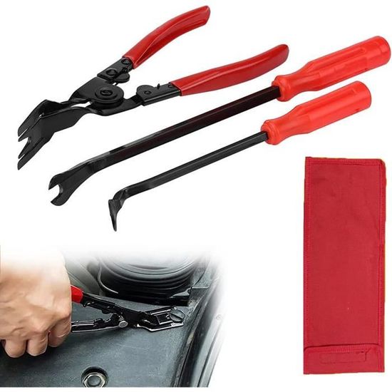 Pince De Serrage à 45° Pivotante – Pour Colliers à Bande Plate Ou Anneaux, Accès Espaces Restreints, Longueur 22 Cm