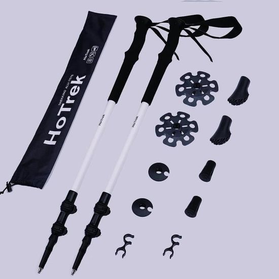 Baton De Marche Nordique Bâtons De Randonnée Pliables En Alliage D