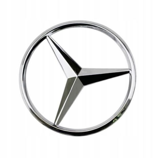 1×Insigne Étoile logo emblème arrière coffre argent Adaptation Mercedes benz Classe C W205 de 2014 à 2020