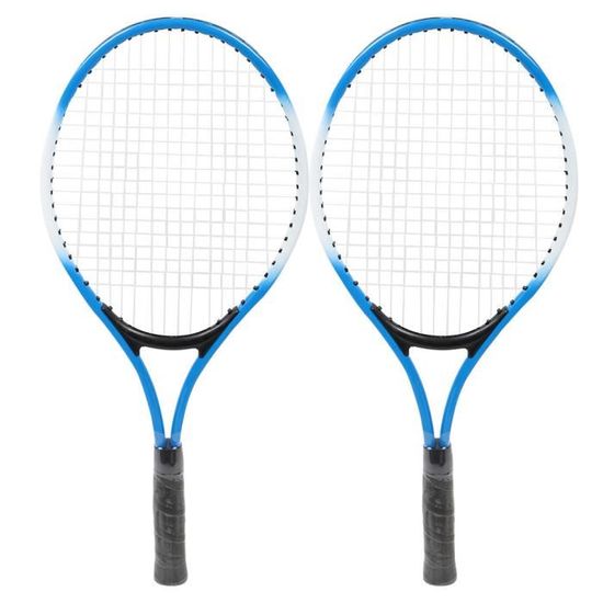 Tbest raquette de tennis Raquette de tennis pour enfants en alliage de fer - Raquette d'entraînement pour débutants avec balle et