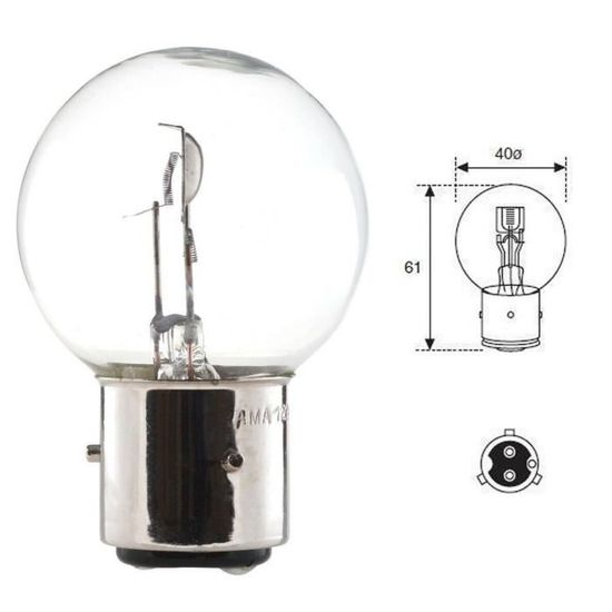 Ampoule LED BA21D 3030 Pour Phare De Tracteur Ou Voiture - 10-30V - 1000LM - Blanche 6000K - Neuf Sous Emballage