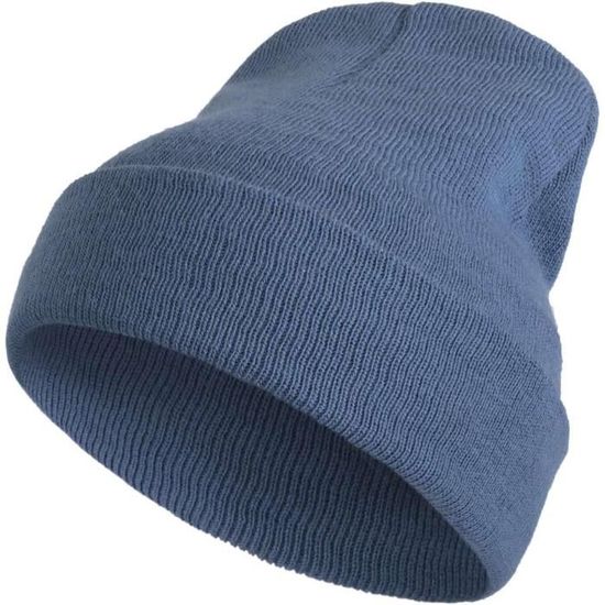 BAVATEE Bonnet Hiver Homme Femme Doux Élastique - Bonnet Tricot Chaud Avec Doublure Épaisse Respirant